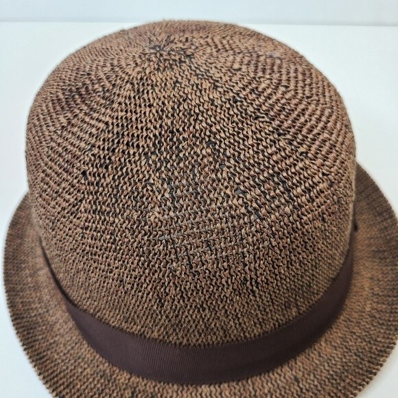 Castano Brown Fedora Straw Hat